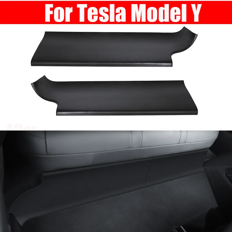 

Modely 2021-2023 Dust Pad Passenger Anti-Dirty Kick Mat For Tesla Model Y Rear Seat Lower Kick Guard Board ABS Auto Interior