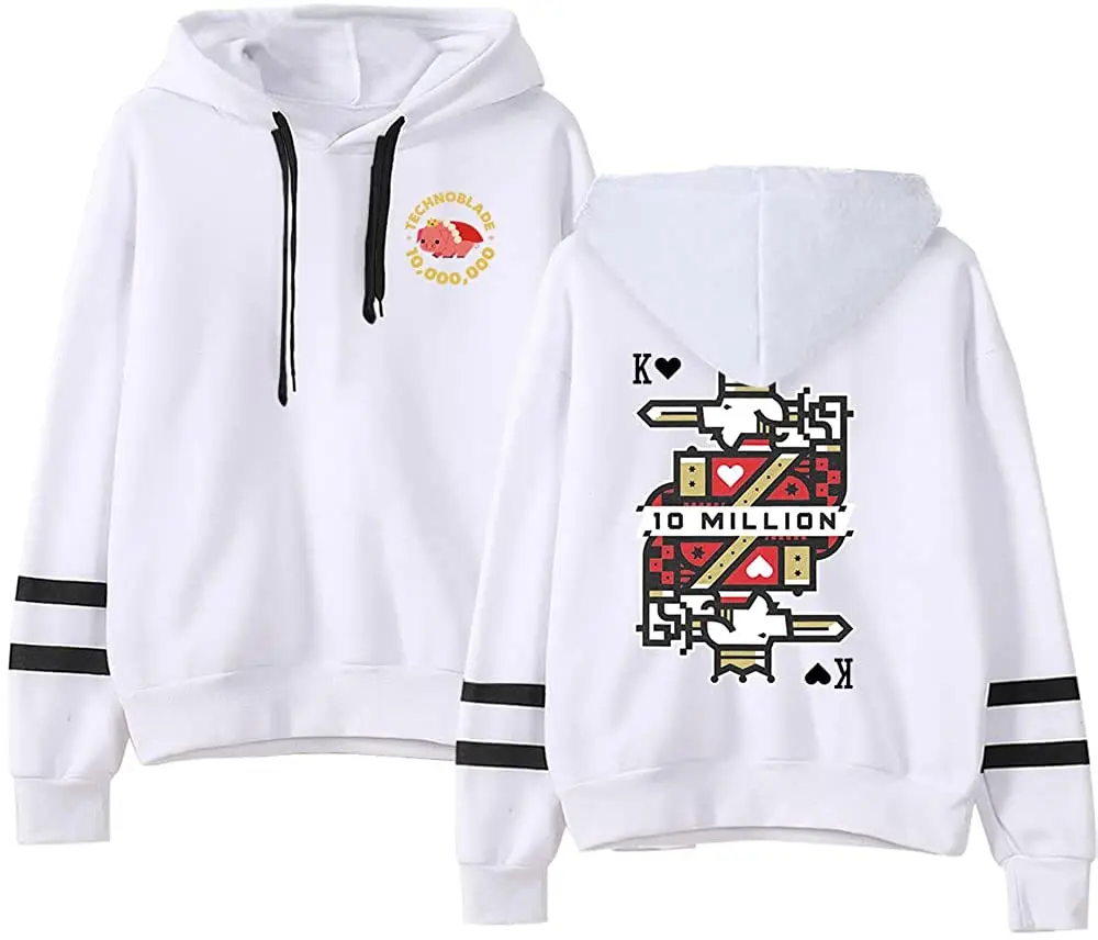 Толстовка Technoblade 10 миллионов Subs Merch tecagro Dream Team SMP Унисекс Без карманов с