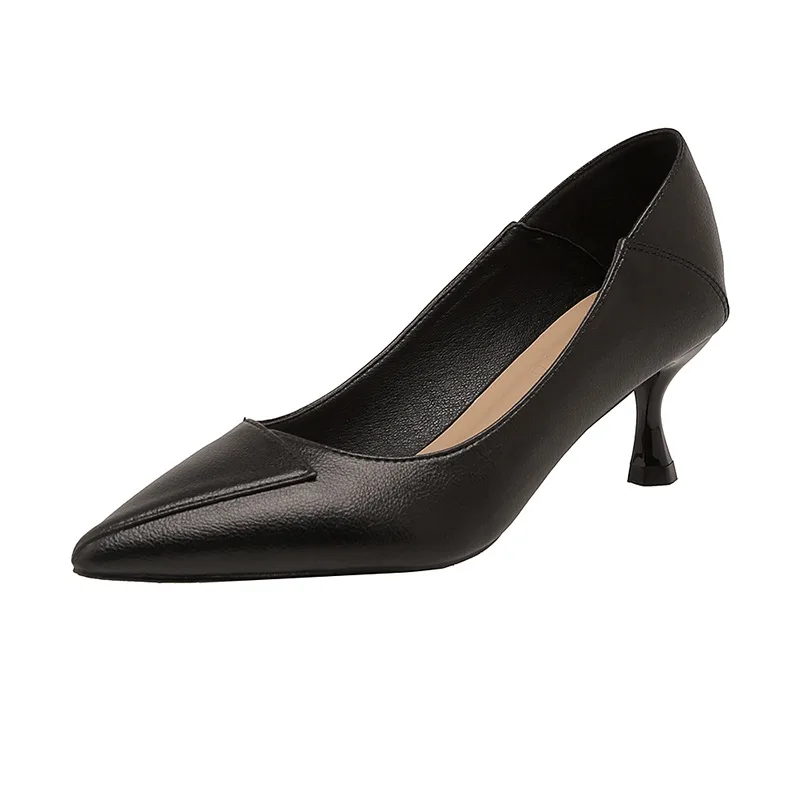 Thin Heels for Women Female Footwear Lady Shoes Pointed Toe Women's Pumps Stiletto Dress Shoe for Office OL Meeting Dressy Pumps