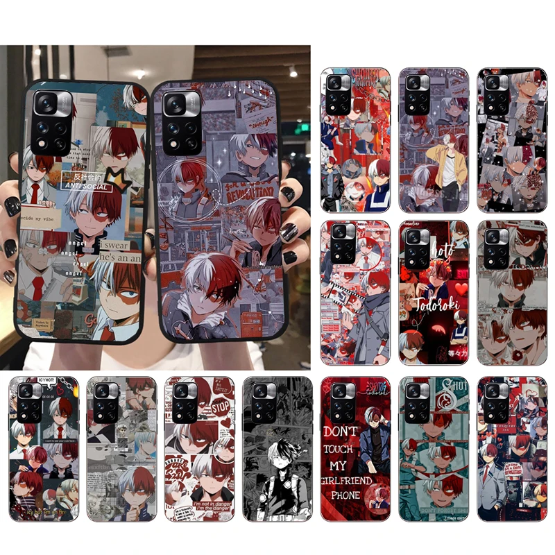 

Phone Case For Xiaomi Redmi Note 11 11S 11T Pro 10 9Pro Note9S 10S Redmi 10 9 10C 9C 9A 9T Todoroki My Hero Academia Case