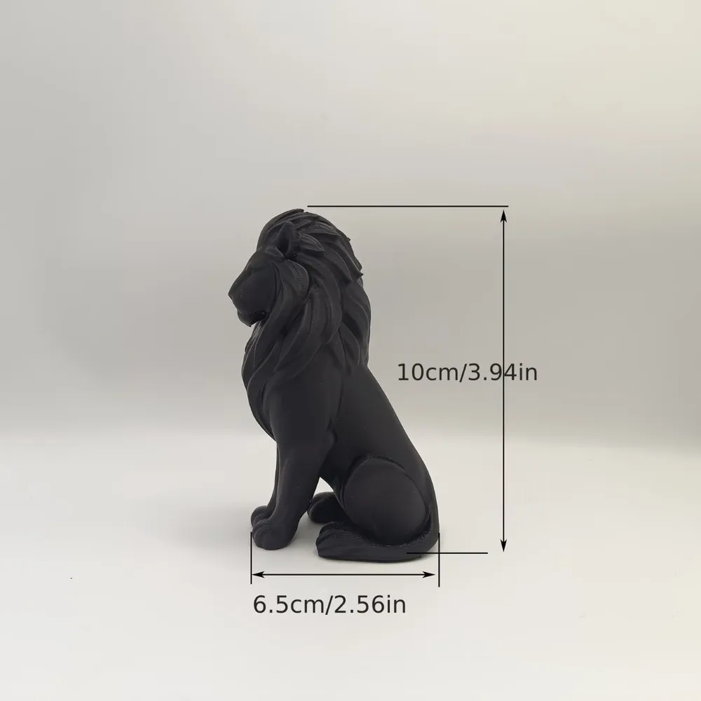Подарки ручной работы: 3D-печатная фигурка льва, 10 см, статуэтка льва в скандинавском стиле, настольные украшения (art.: 3920dbacd9ccb) - 3920dbacd9ccb