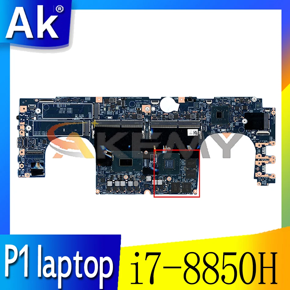 

Материнская плата для ноутбука Lenovo ThinkPad P1 17870-1 448.0DY04.0011 W/ i7 8850H FRU 01YU931 01YU932 01YU670 01YU941 01YU687
