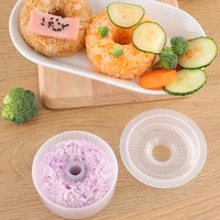 donut round rice ball mold non stick sushi maker diy easy rice ball press mold childrens baby bento set kitchen accessori