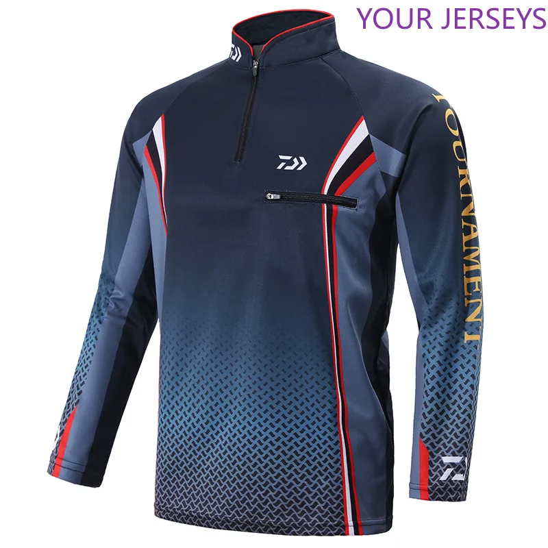 

2021 New DAIWA DAWA Men Fishing Clothing Long Sleeve Quick Dry Anti Uv Hiking Shirts Professional Outdoor Wear Pesca DAIWA Pesca