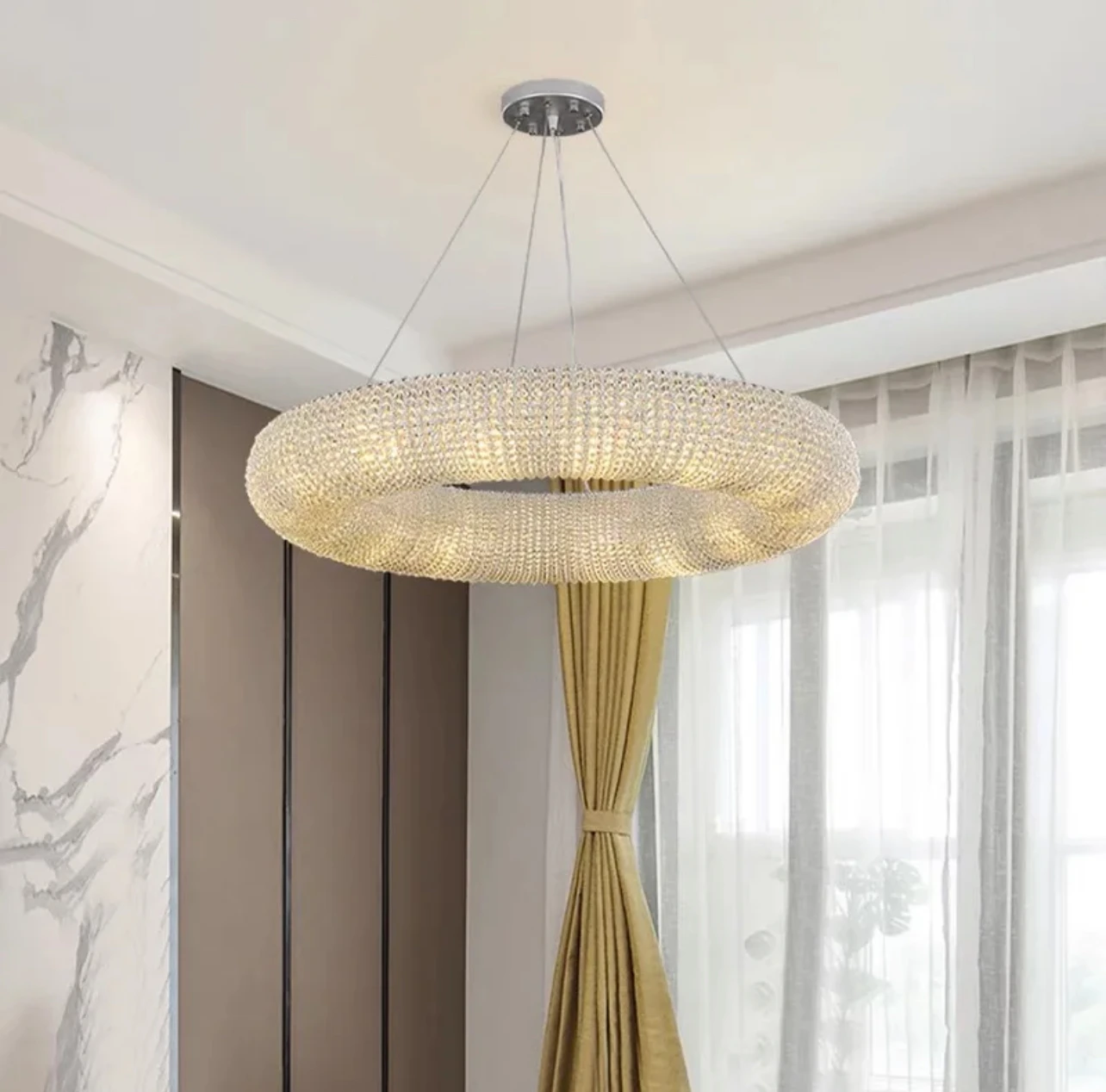 Американская Роскошная светодиодная люстра в стиле лофт современные подвесные