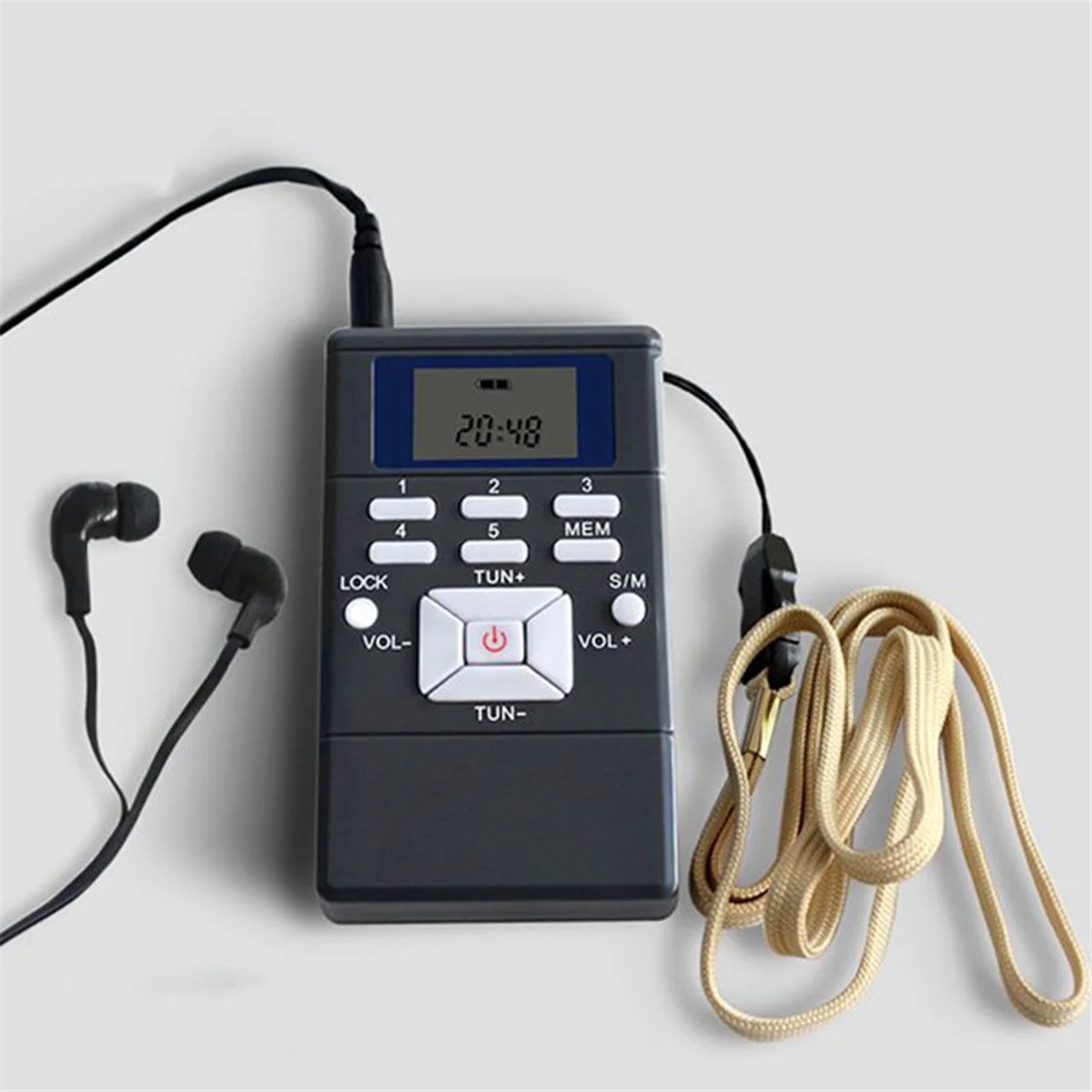 Цифровой Fm-радио мини-динамик портативный приемник дисплей светодиодный