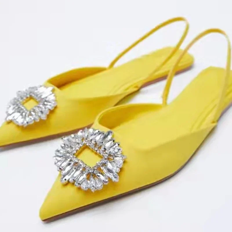 2022 женские сандалии новые летние модные на плоской подошве с острым носком и