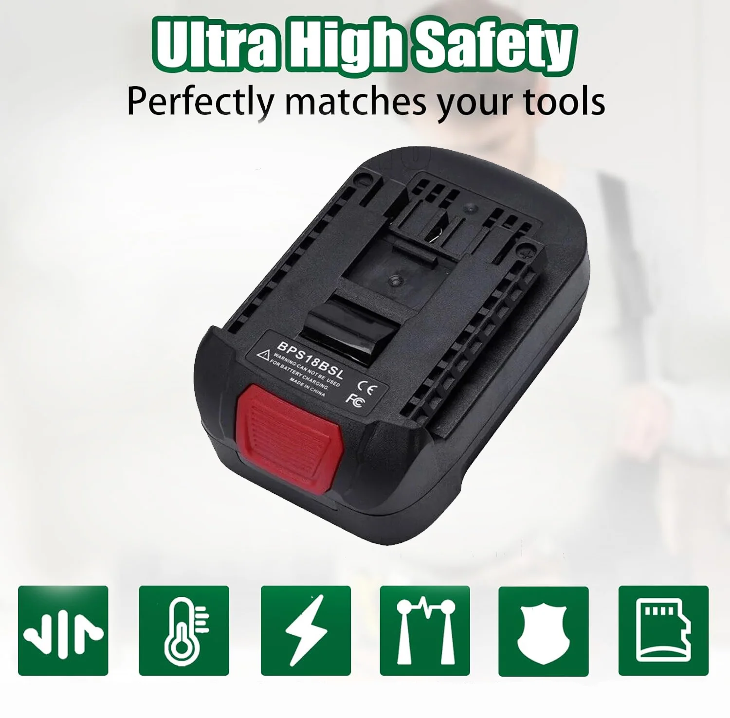 Адаптер аккумулятора для Black Decker Stanley преобразователь литий-ионной батареи 18 В в