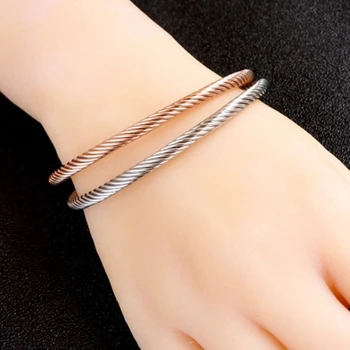 Vintage Therapeutic Magnetic Bracelet for Women Men Healing Healthy Energy Power Open Bracelet Arthritis Pain Relief Twisted 5