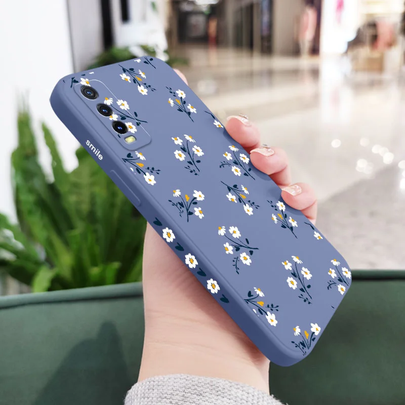 Цветы для VIVO Y20 Y12 Y15 Y15A Y19 Y21 Y30 Y50 Y33 Y35 Y76 Y91 Y95 S T I отверстие V23 V23E V21 V20 S1 Pro 4G чехол
