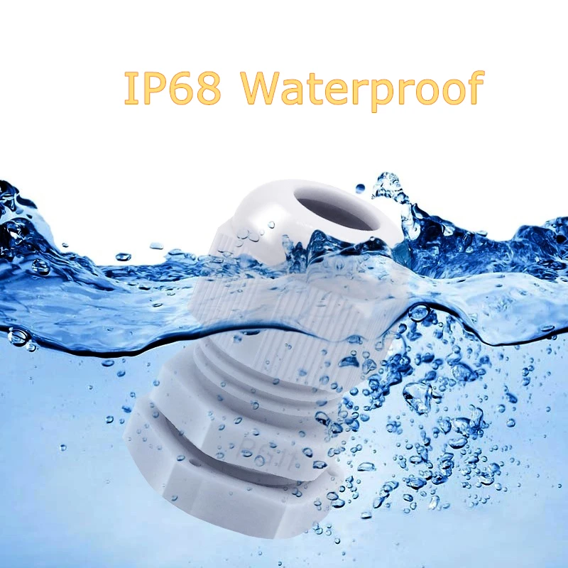 Ввод электрического кабеля водонепроницаемое расположение проводов серии PG