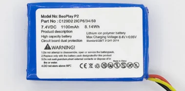 nowa bateria do głośnika Bluetooth BeoPlay P2 Bang &amp Olufsen C129D2