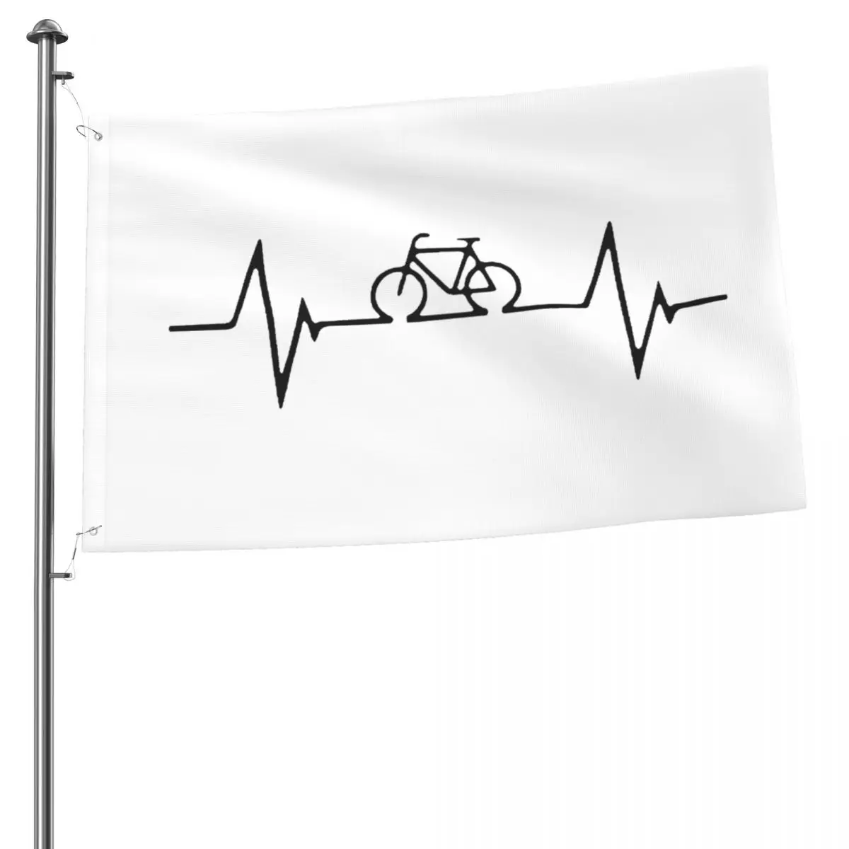 

Bike Heartbeat Cycling Mountain Bike Outdoor Flag Decorative Banners For Home Decor House Yard Outdoor Party Supplies 2x3ft