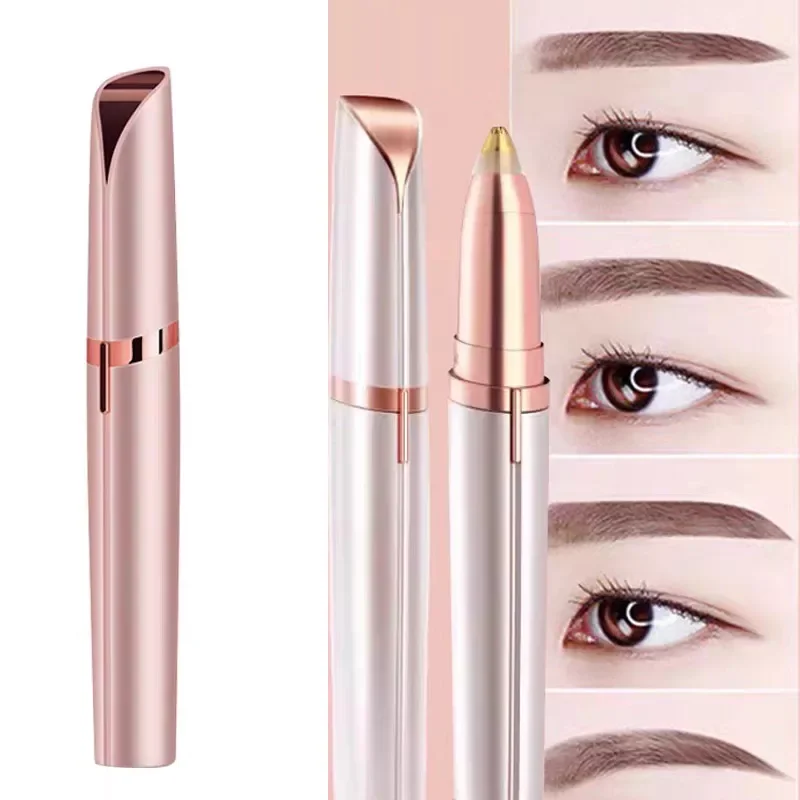 

Electric Eyebrow Trimmer Makeup Tools Painless Brows Eye Brow Epilator Mini Shaver Razors Portable Facial Hair Remover
