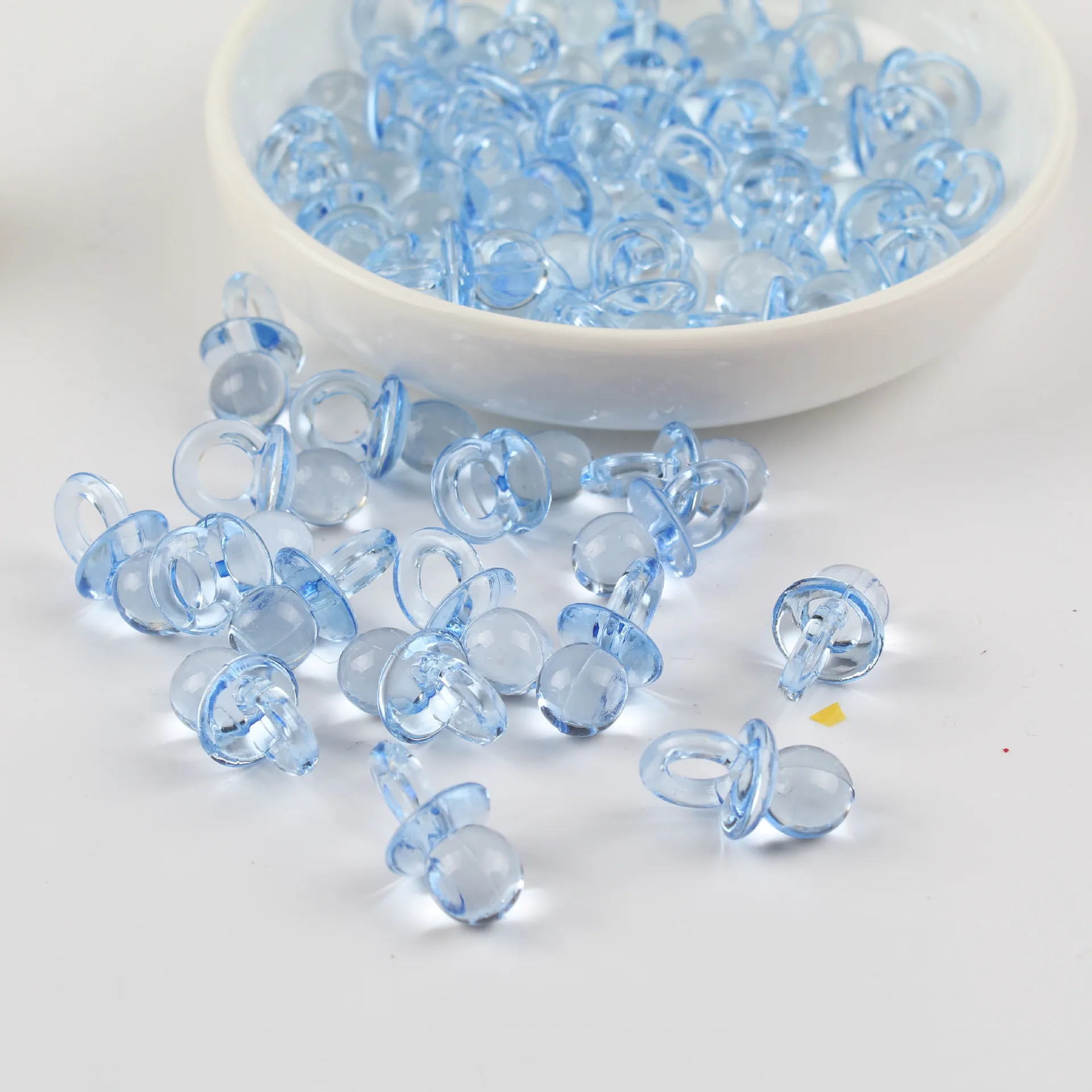 

Акриловые соски-пустышки голубые и розовые, 100 шт.