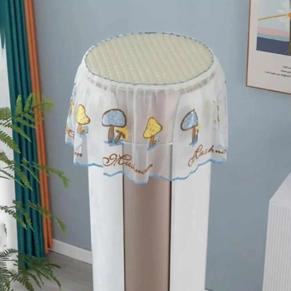 Фото Модный кружевной пылезащитный чехол для фритюрницы, круглый защитный чехол для плиты в пасторальном стиле, чехол для рисоварки, фритюрница №4