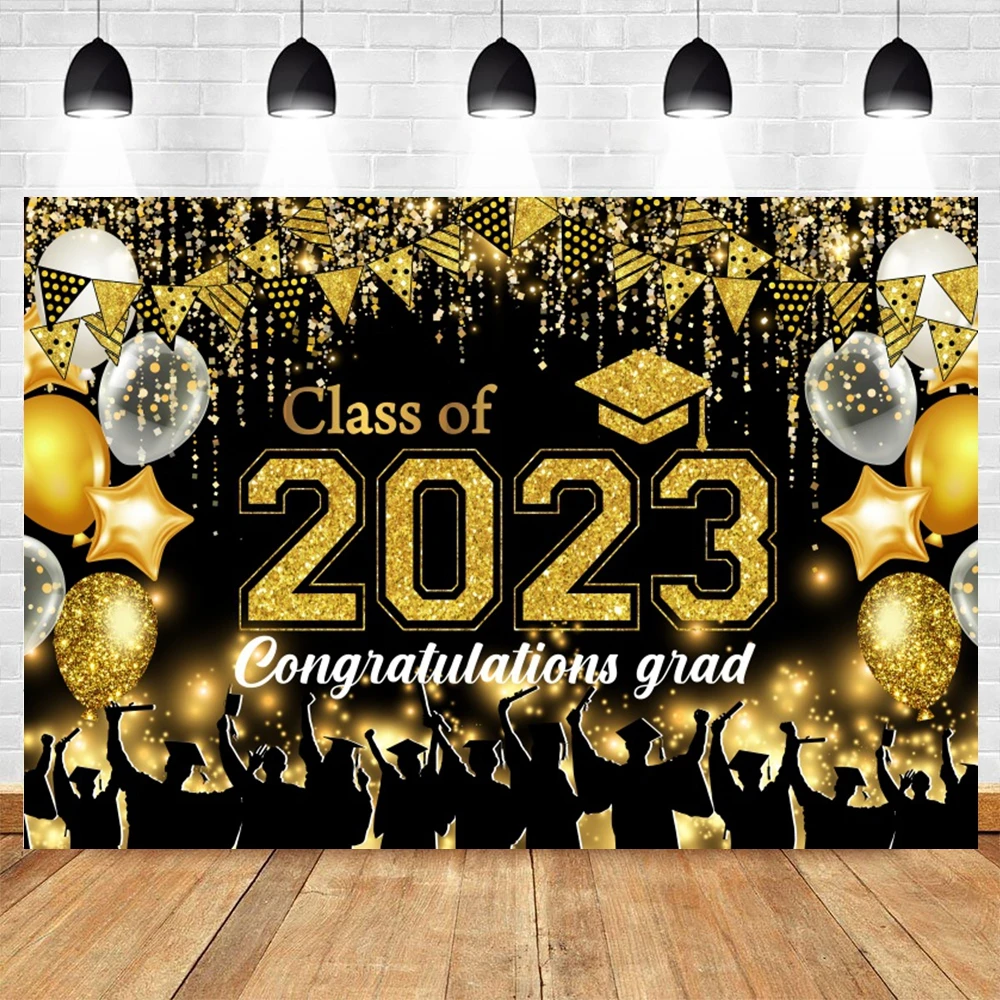 2023 Graduation Backdrop for Photo Congrats Grad Prom Party Class of 2023 Congratulations Graduates Photography Background Props images - 6