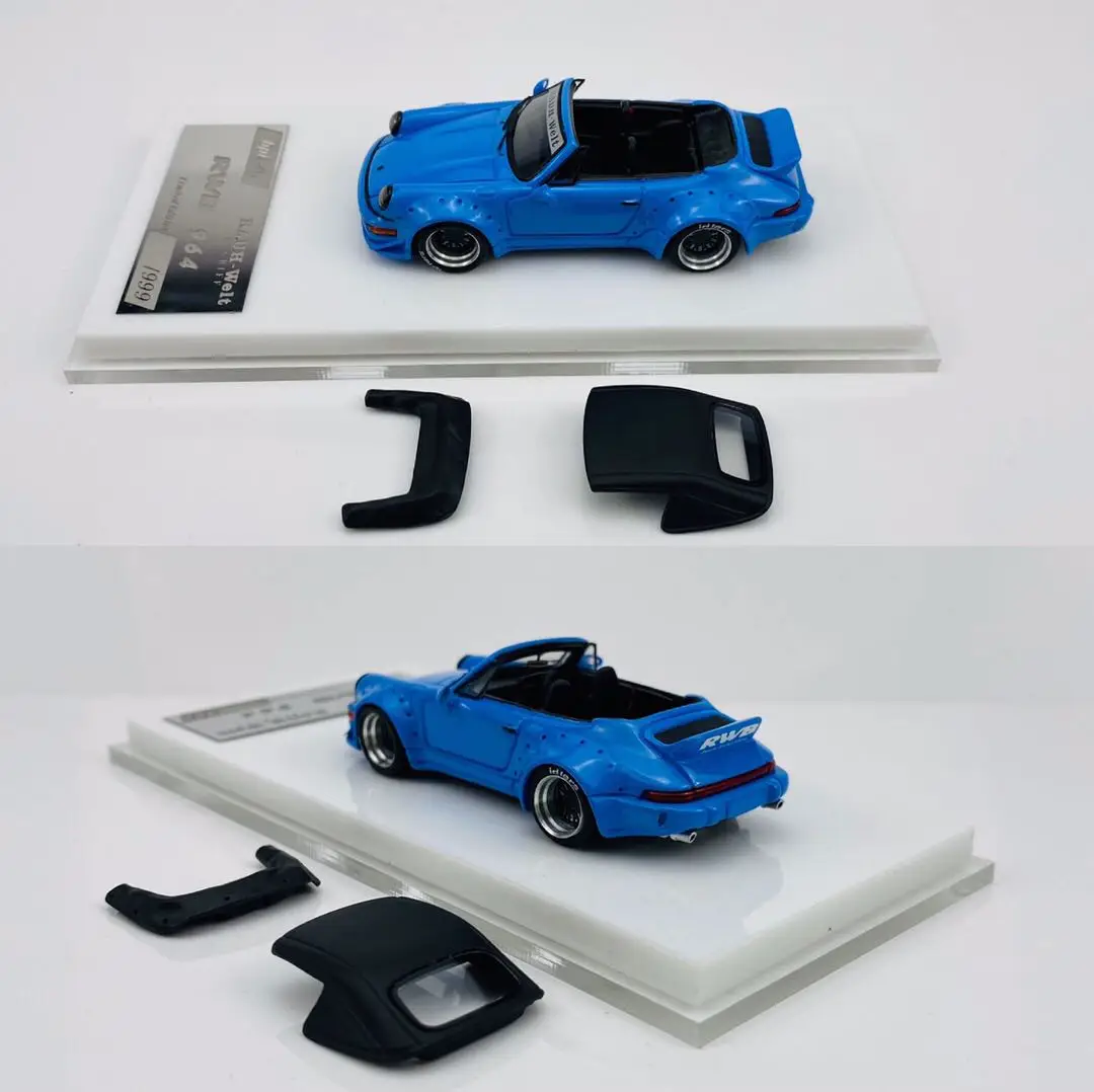 

Синяя трансформируемая Ступица колеса Hpi64 1:64 RWB 964 из чистого алюминия, модель из смолы, бесплатная доставка