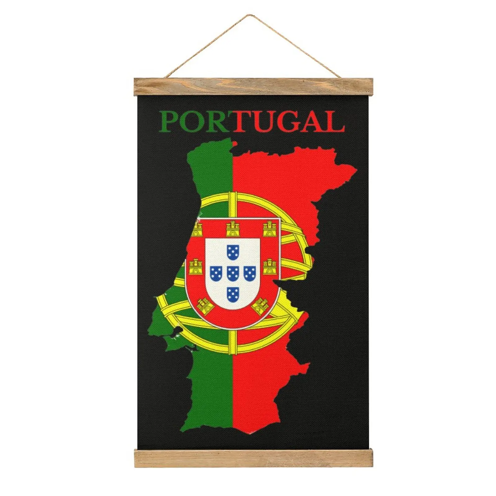 

Portugal Flag Map Portuguese Portugal Canvas Hanging Picture Novelty Mural Office Craft Decoration Humor Graphic Style Hang Pict