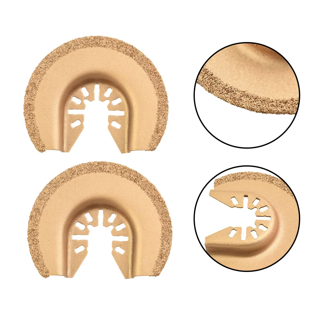 

2Pcs 64mm Half Circle Diamond Saw Blade Cutting Disc Release Adhesives For Removing Adhesives Concrete Mortar Power Tools Parts