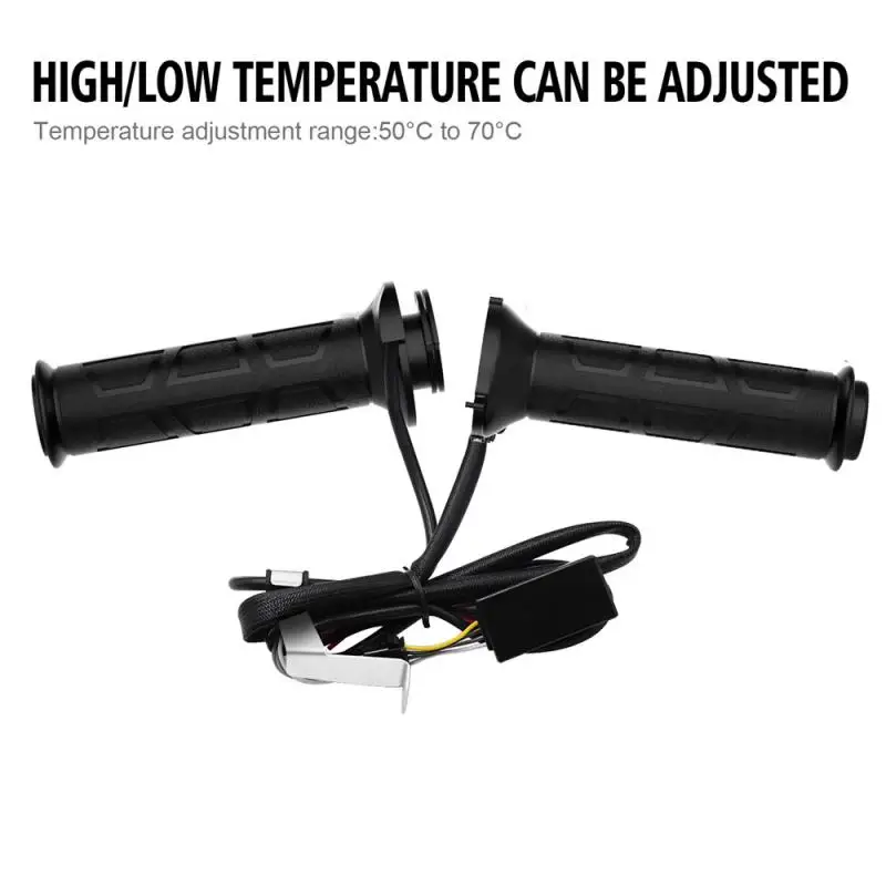 

Motorcycle Heated Handlebar 22mm Adjustable Winter Electric Heated Handle Heating Grips Handlebars Set Motorcycle Accessories