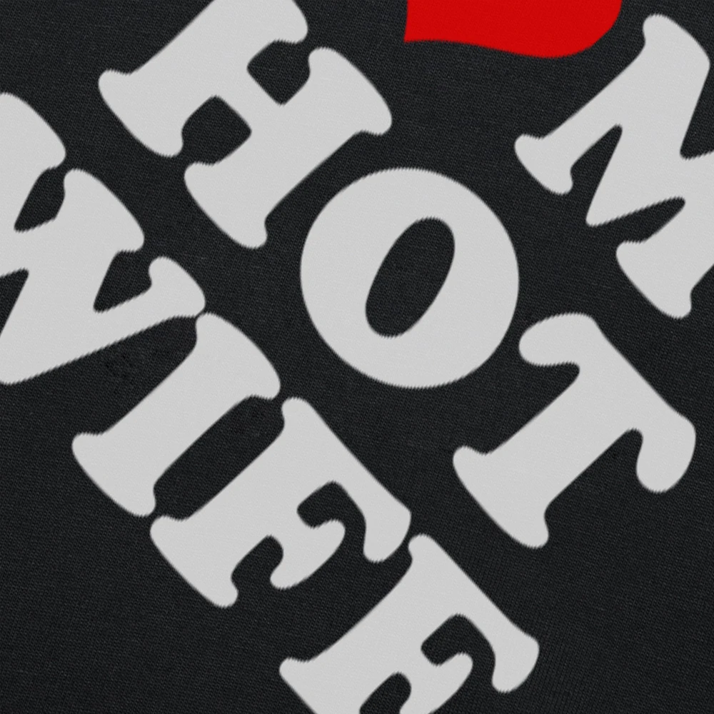 Футболка мужская с принтом Я люблю свою горячую жену хлопковая уличная одежда