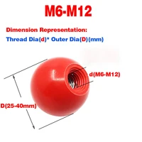 bakelite solid ball nutball handleknob nutrocker handle internal thread m4 12