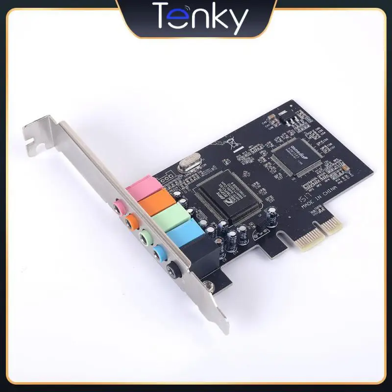 

5,1 каналов, чипсет Pci Express X1 Pci-e Cmi8738, Высококачественная 1,1-канальная звуковая карта Pci-express, портативная легкая, 1 шт.