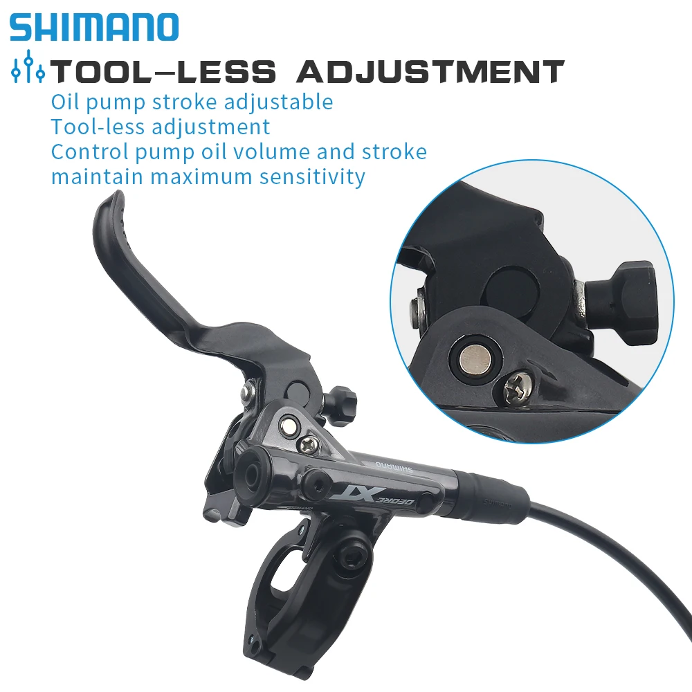 Фото Shimano XT M8100 Гидравлический дисковый тормоз MTB Металлическая смола Ice Tech Pad Тормоза для горного велосипеда 900 1600 мм Велосипедный дисковый тормоз RT66 RT70 №4