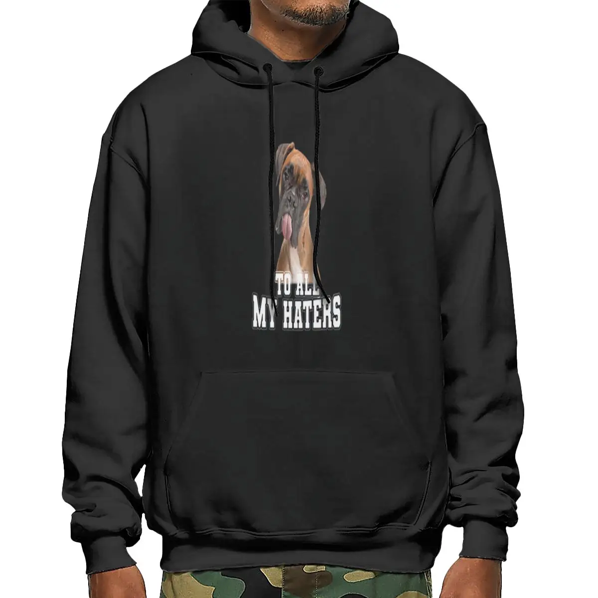 

Boxer To All My Hater Dog Hoodies Anime Oversized Hoodie Jacket Zip Up Hoodie Men Sweetshirts
