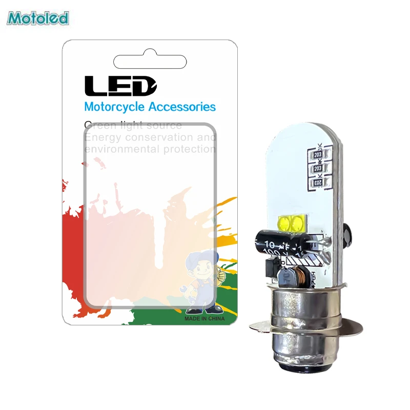 

MOTOLED Luces Led Para Moto Motorcycle Led Bulb White High Low Beam P15D H6M Motorbike ACDC 8V 80V Motocicleta Mt07 Motos