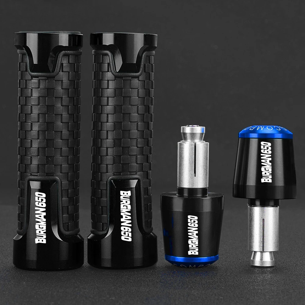 

For Suzuki BURGMAN650 BURGMAN 650 2003 2004 2005 2006 2007-2018 Motorcycle 7/8" 22MM Handlebar Grips Handle Bar Cap End Plugs