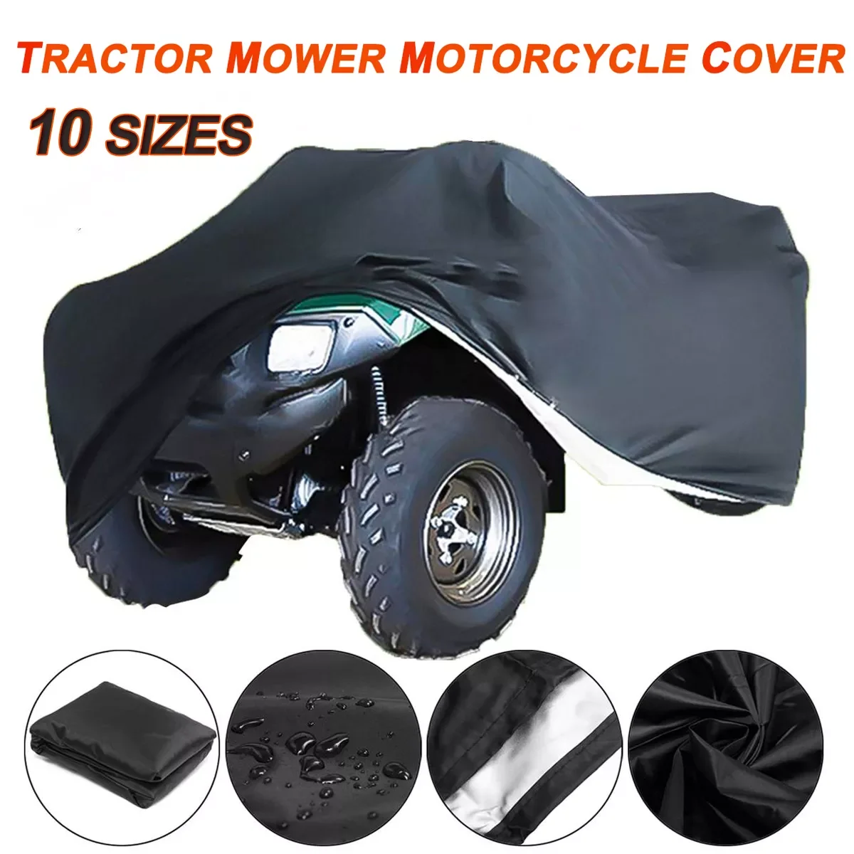 

Защита от УФ-излучения, водонепроницаемый солнцезащитный чехол на шнурке для трактора, газонокосилки