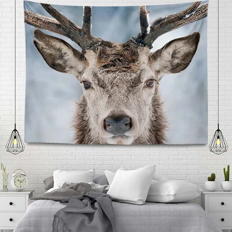 Настенный гобелен с растением эстетический домашний декор комнаты аксессуары в