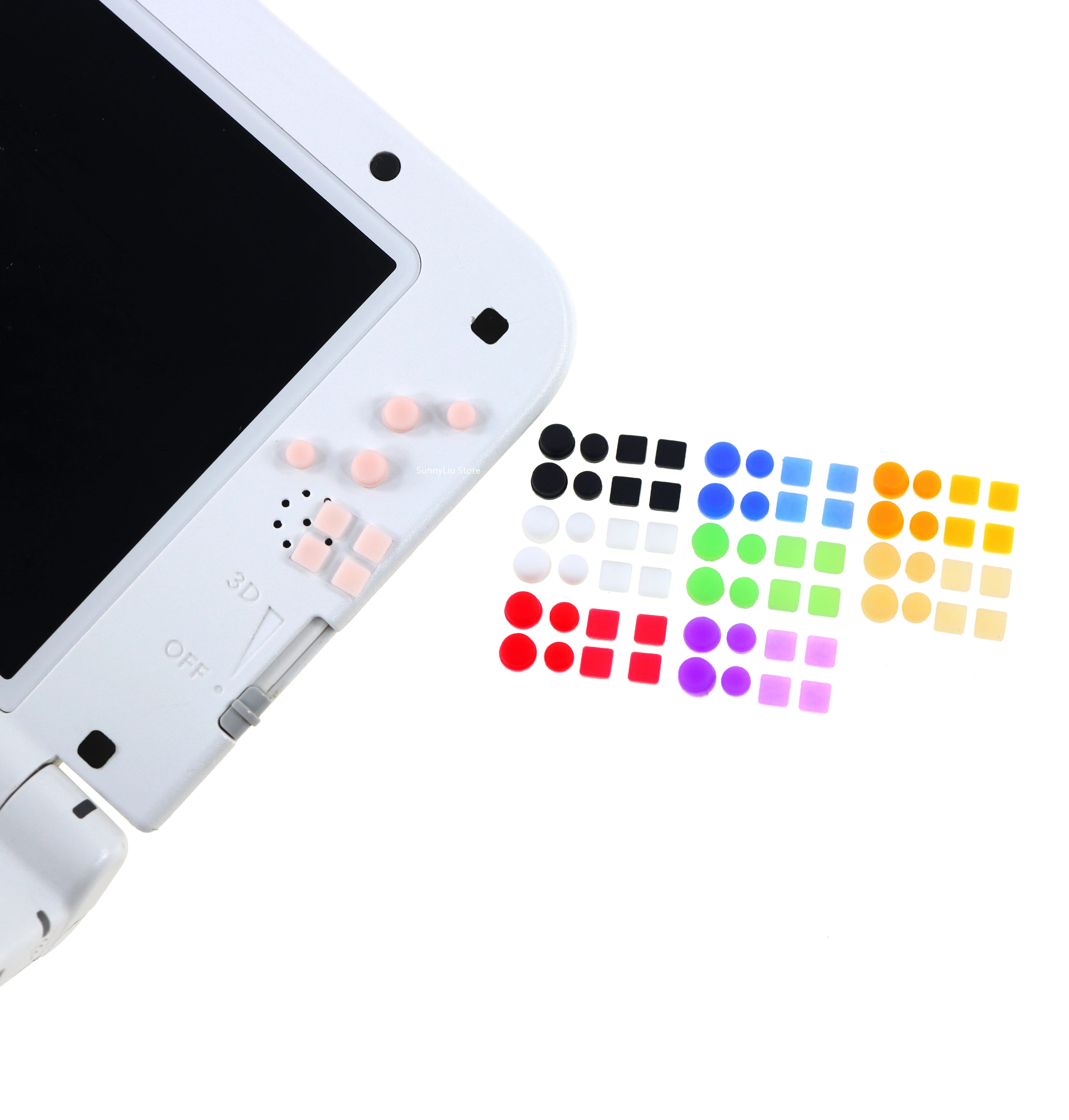 Передняя задняя крышка корпуса винтовых ножек для 3DSLL/3DSXL винтовые резиновые