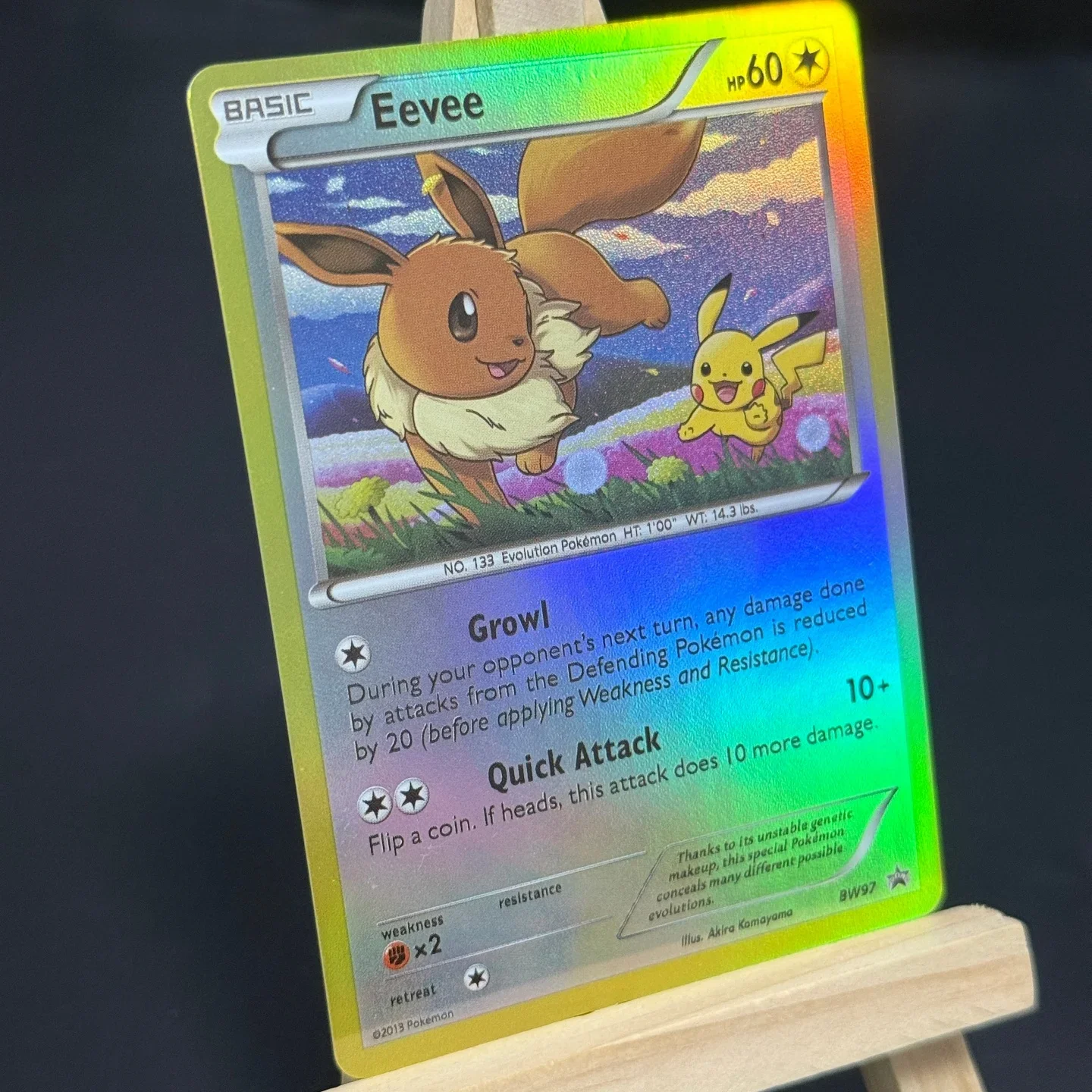 Фото Коллекционная карта TCG English Eevee и White Promos (PR) BW97, фольгированная карта-прокси №2