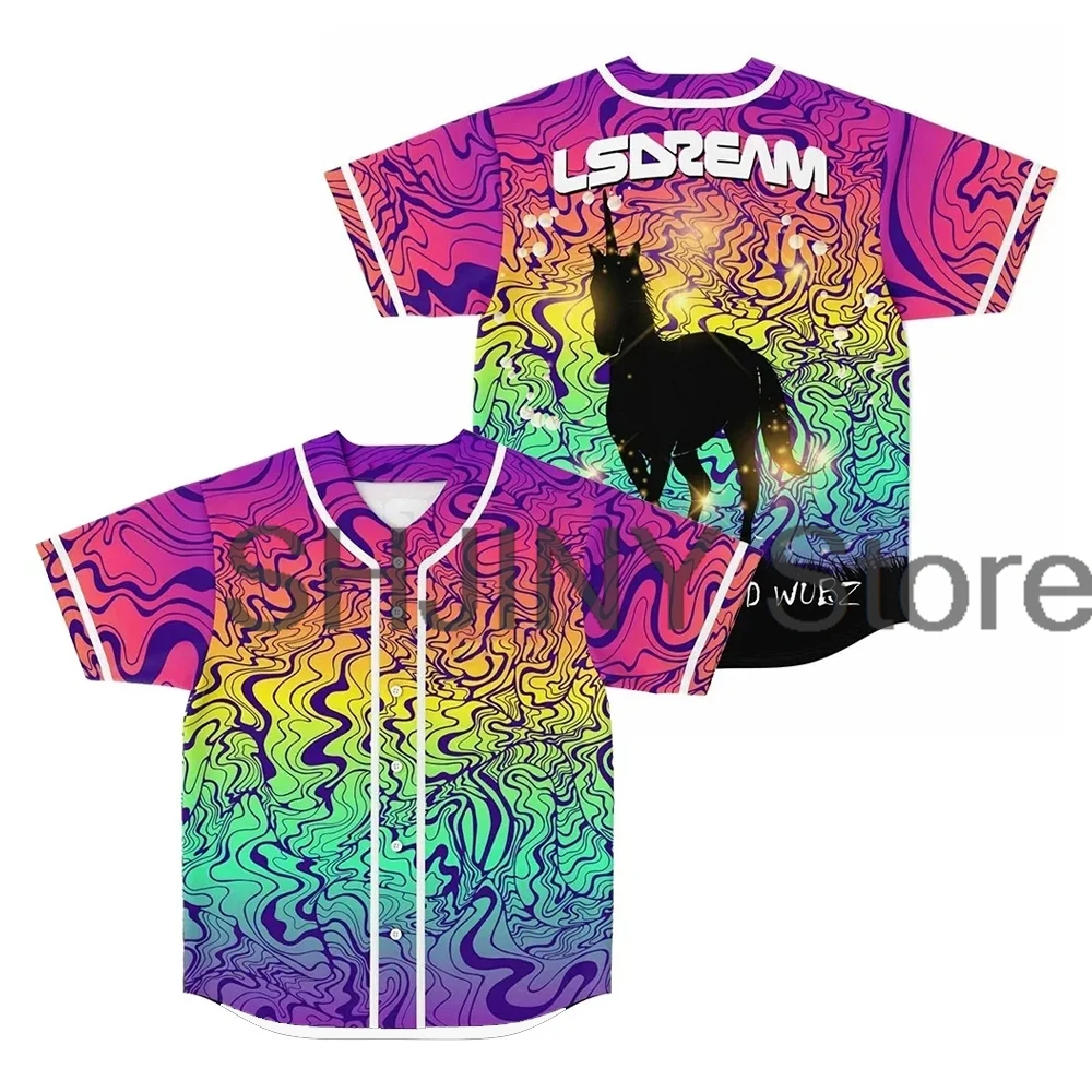 Майка Lsdream Rave Monster бейсбольная куртка рубашки Peace Love и Wubz Merch футболка с коротким