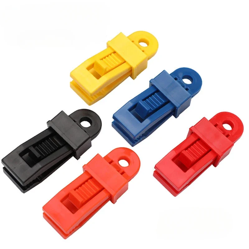 

10PCS Tarpaulin Clip Tent Canopy Clip Buckle Outdoor Wind Rope Clamps Reusable Awning Mountaineering Camping Accessories Clip