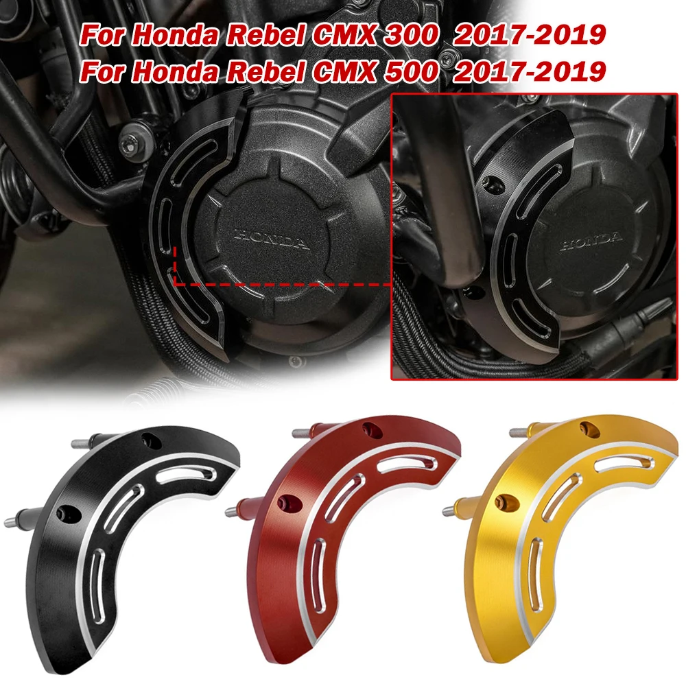 

Motorcycle Left Frame Slider Engine Cover Engines Case Stator Protector for 2017 2018 2019 Honda Rebel CMX 300 500 CMX300 CMX500