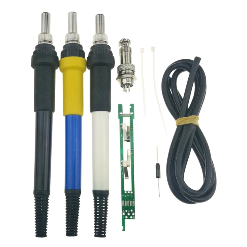 

94PD 907 to T12 Handle Soldering Handle Soldering Iron For V2.1S STM32 OLED Digital Temperature Controller Black/White/Blue