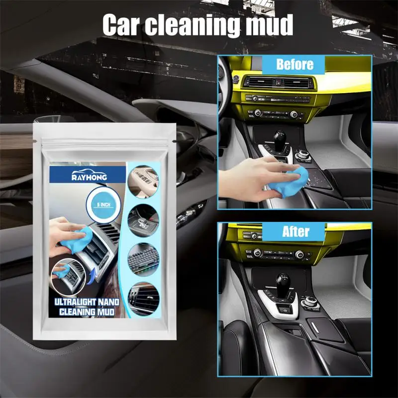 

Car Supplies Microfiber Dust Tools Mud Gel Easy To Use 15x10x1 Car Interior Cleaning Glue Car Wash Tools 20g Durable Effective