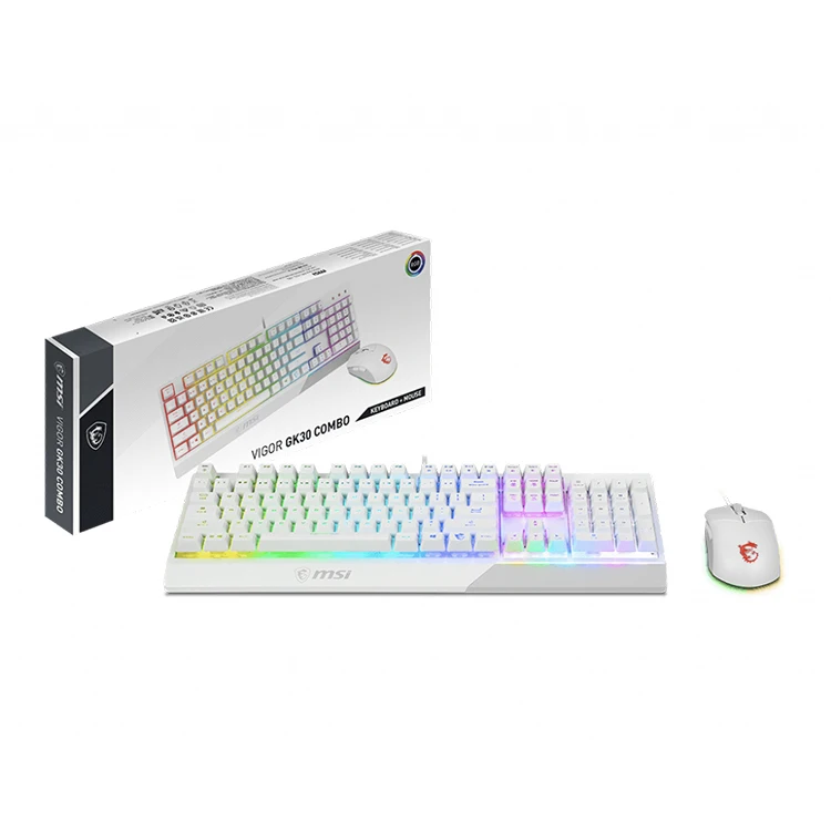 

MSI Vigor GK30 White Gaming Combo with Mouse and Keyboard