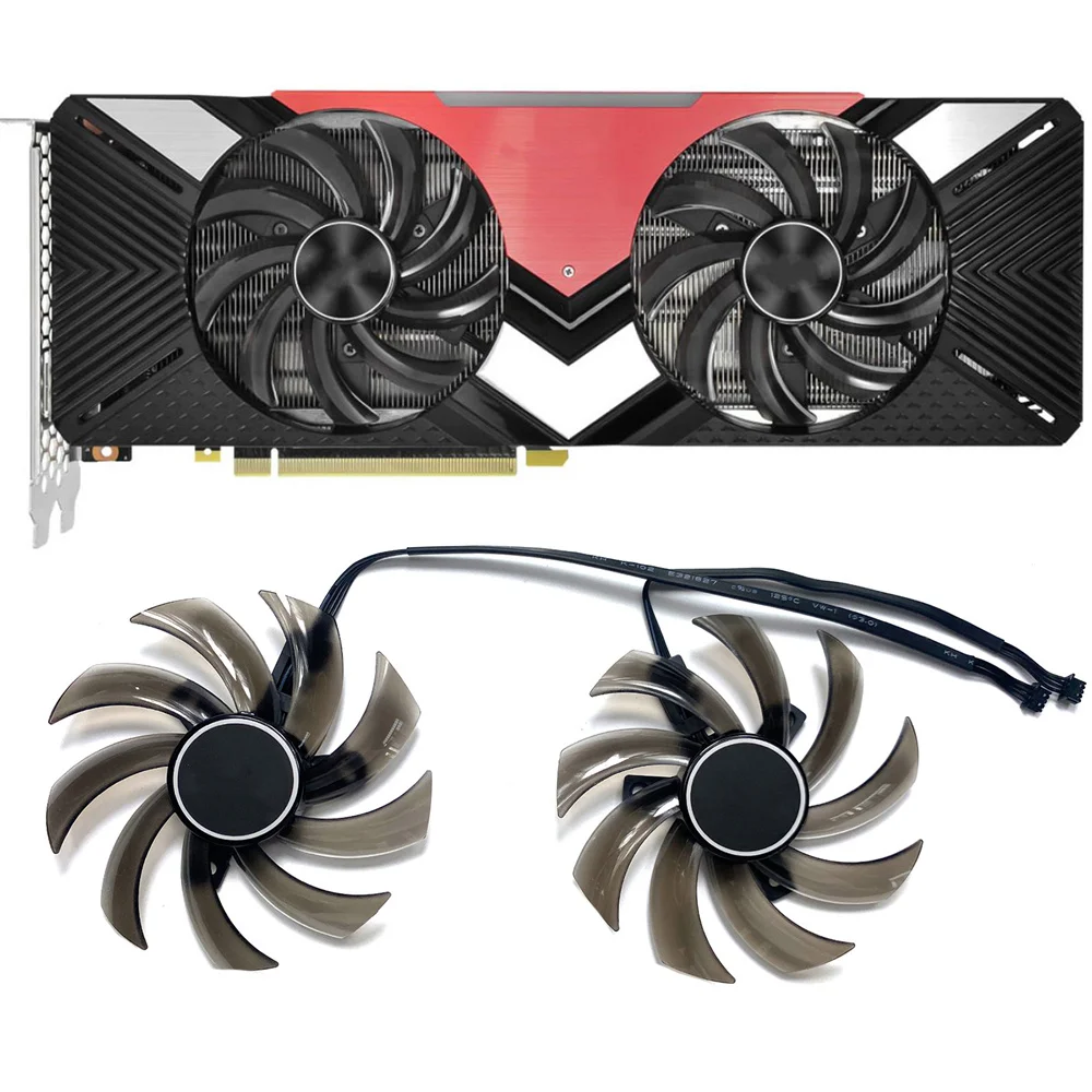 

1/2pcs Brand New Cooling Fan GA91S2U Replacement Video Card Cooler For PALiT RTX2070 2080 GAMING PRO/DUAL Accessories