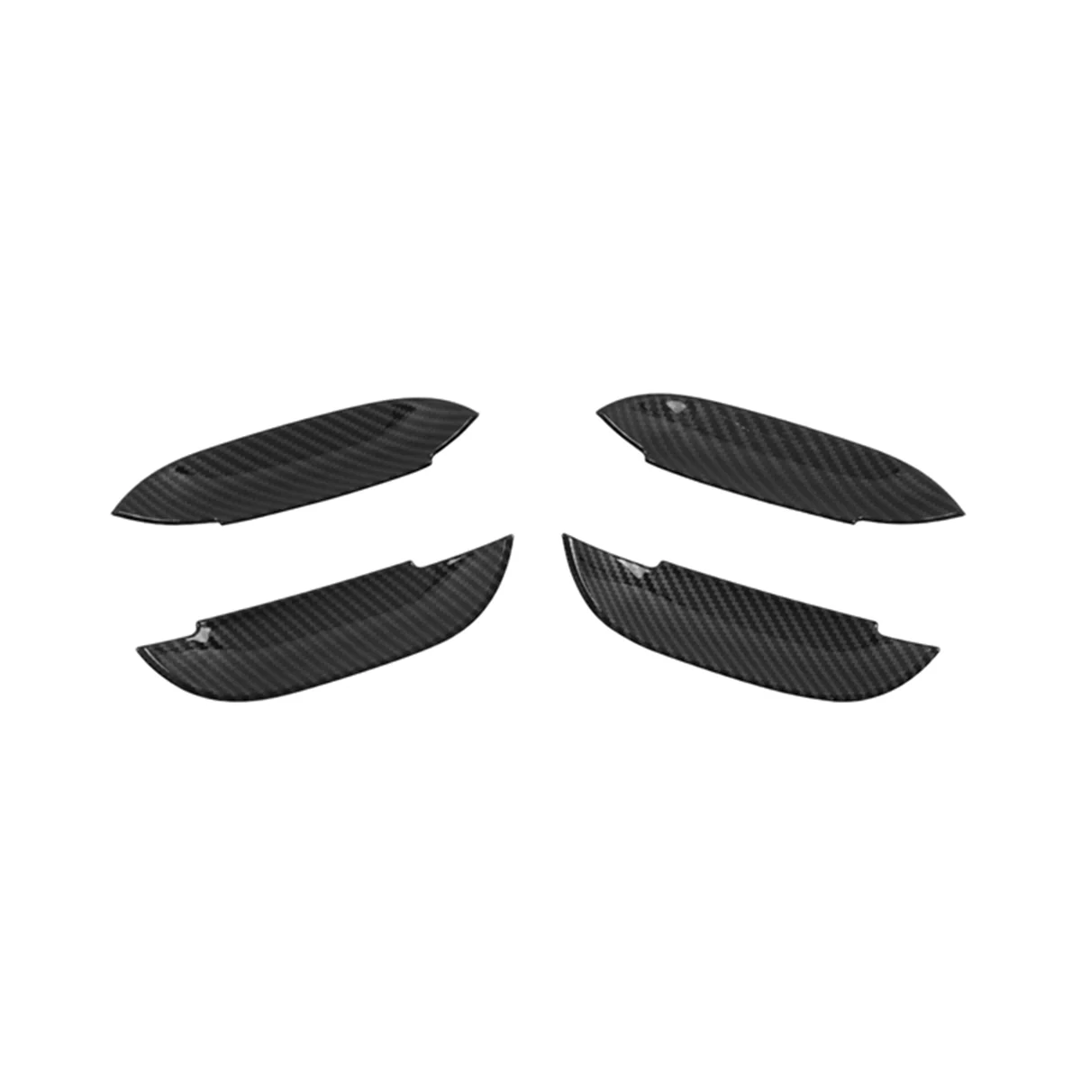 

For Charger 2015-2020 Car ABS Carbon Fiber Exterior Door Handle Bowls Protector Cover Trim Molding