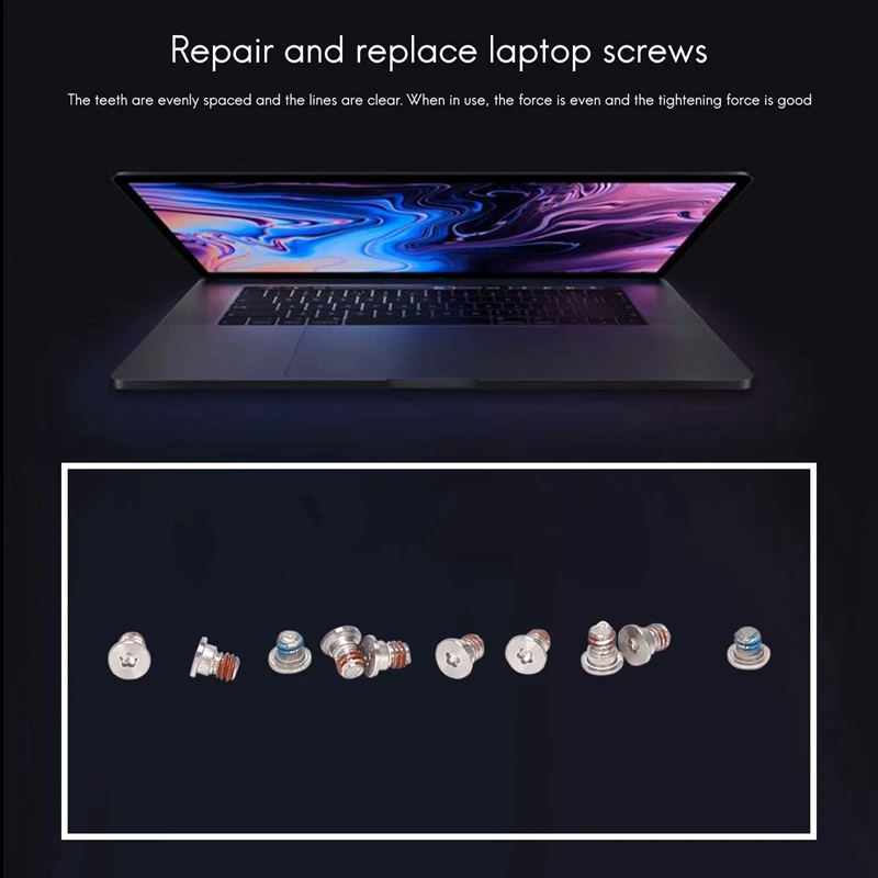 10 шт. нижние винты корпуса для Macbook Pro Retina A1425 A1502 A1398 набор винтов 2012-2015 лет