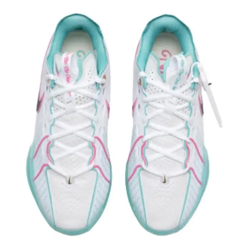 Nike Air Zoom G.T. Баскетбольные кроссовки Cut 3 унисекс низкие белые/синие HM3699-161