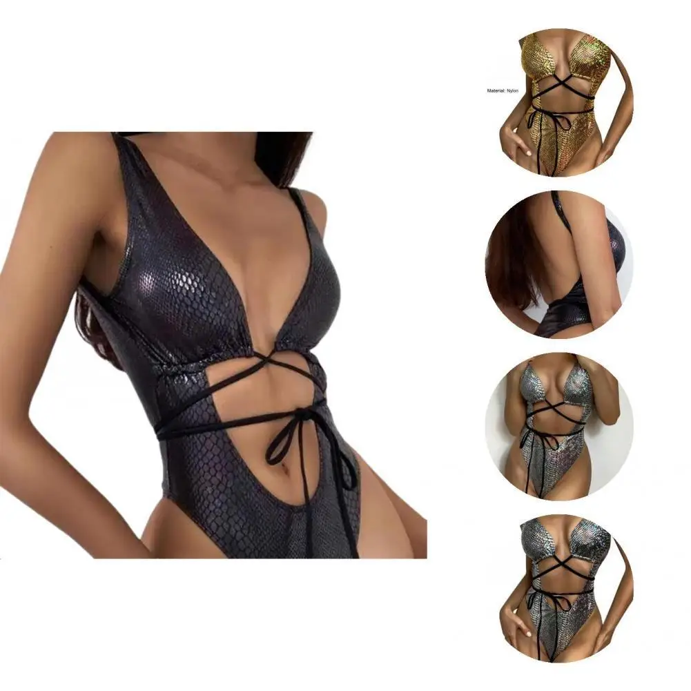 

Облегающий шикарный летний спереди бандажный сплошной купальник легкий боди купальник с вырезами для пляжа