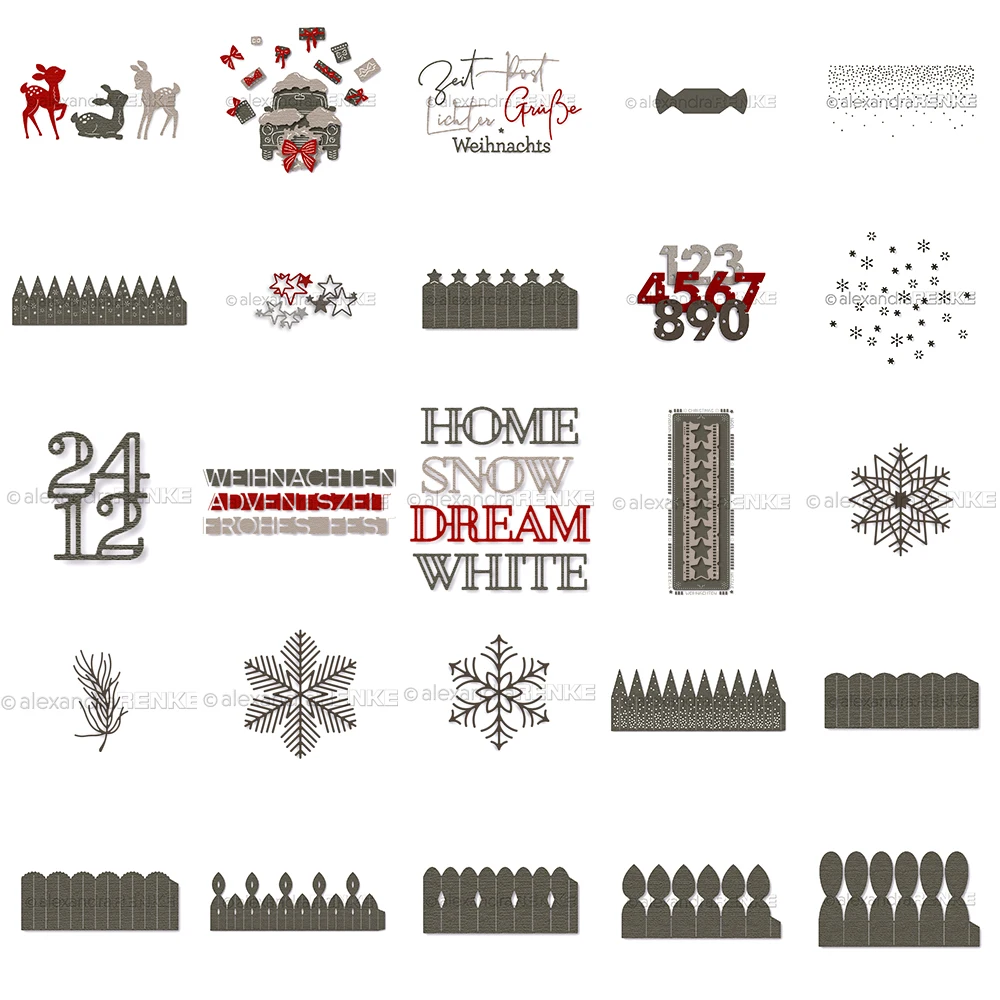 

Winter Snowflake Rectangular Metal Cutting Dies For DIY Scrapbooking Handmade Paper Card Embossing Decoration Album Craft Dies