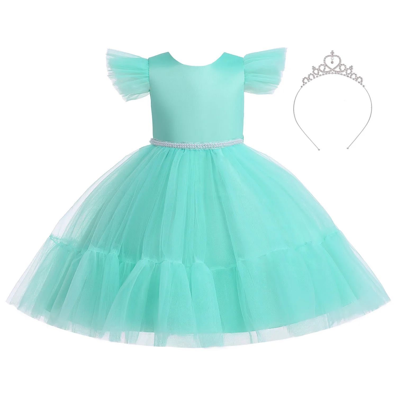 

3-10 Yrs Fancy Baby Girls Dress Wedding Party Evening Gowns Elegant Princess Dress Children Ball Gowns Birthday Kids Dresses
