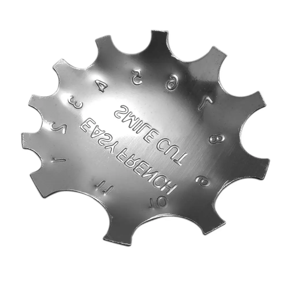 Размеры Easy French Smile Cut V Line Миндальная форма Советы C-Chave Металлический маникюрный